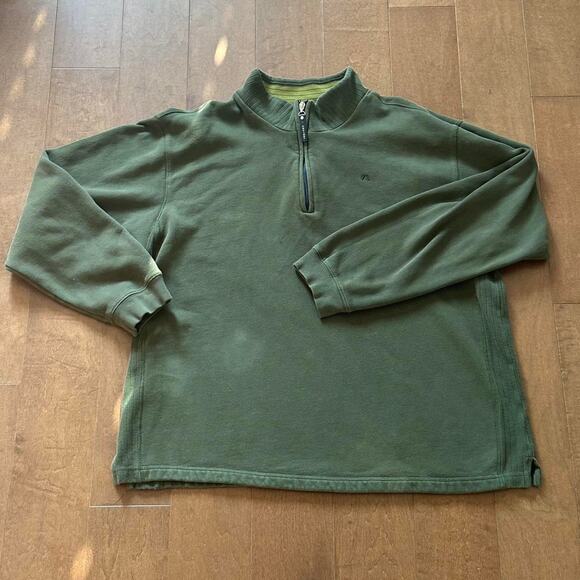 Green Quarter Zip Sweatshirt - Picture 1 of 5
